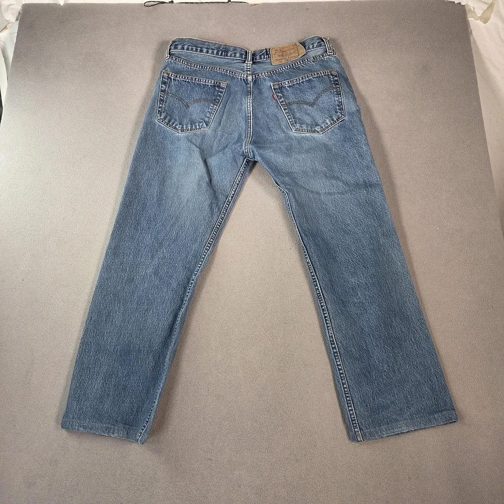 Vintage Levis 501 Jeans Mens High Rise Button Made USA‎ 90s Fits 32x26 Altered